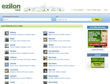 Tablet Screenshot of local.ezilon.com